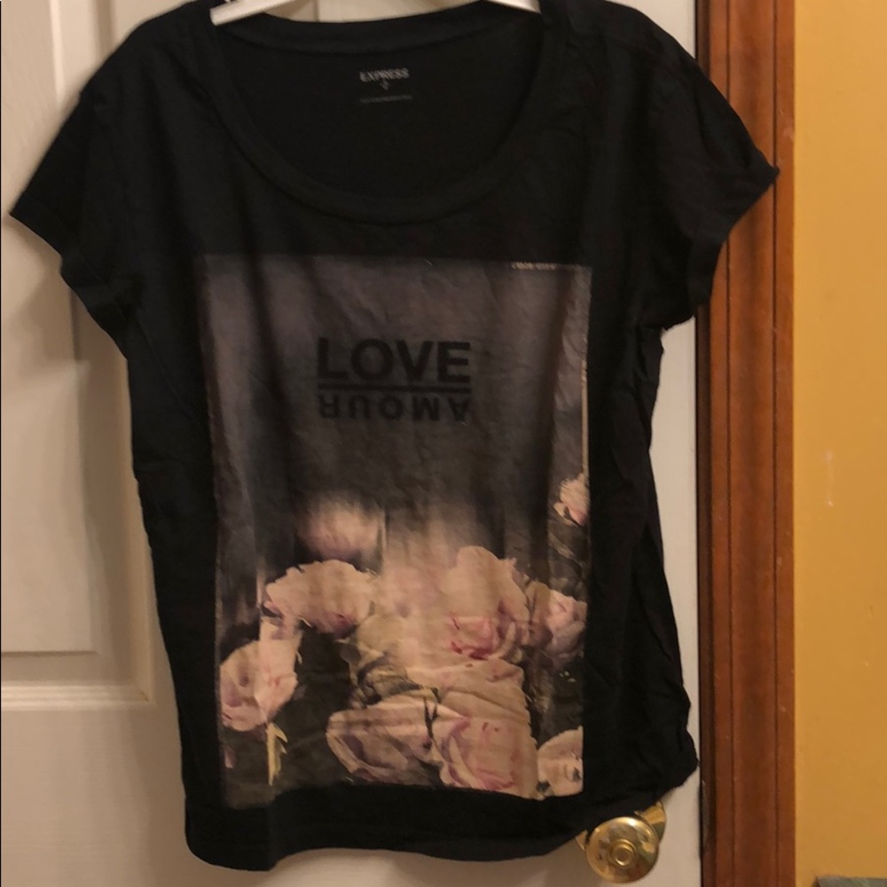 Express black t shirt